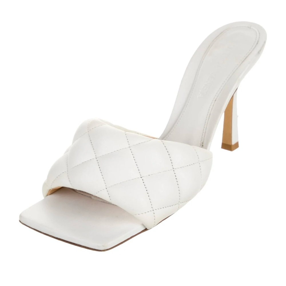 Amazon | White Quilted Women's Heels